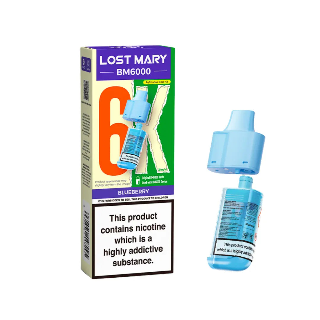 Blueberry Lost Mary BM6000 Refill Pod | Ecigone