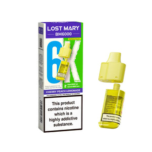 Lost Mary BM6000 Refill Pods for the Lost Mart BM6000 Vape kit - Cherry Peach Lemonade 