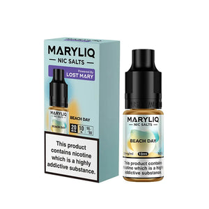 Lost Mary MaryLiq Beach Day 10ml nic salt e-liquid - Perfect for Refillable Vape Kits