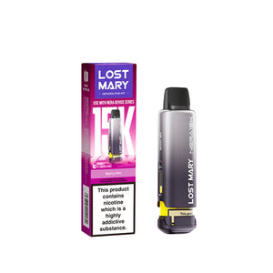 Lost Mary pod designed for use with Nera 30K system and filled with 20mg nic salt Berry Mix Flavour 