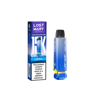 Lost Mary refill pods engineered for flavour precision and satisfying nicotine hit Blueberry Raspberry Gami Flavour 