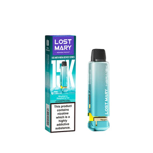 Lost Mary refill pods built for Nera 30K delivering strong flavour and smooth nicotine hit Blueberry Raspberry Ice Flavour