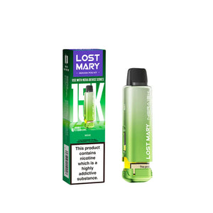 Lost Mary pod refill system for Nera 30K delivering long lasting flavour and performance Mint Flavour 