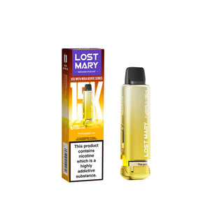 Lost Mary pod Nera replacement prefilled pod offering up to 15000 puffs with 20mg nic salt Pineapple Ice Flavour 