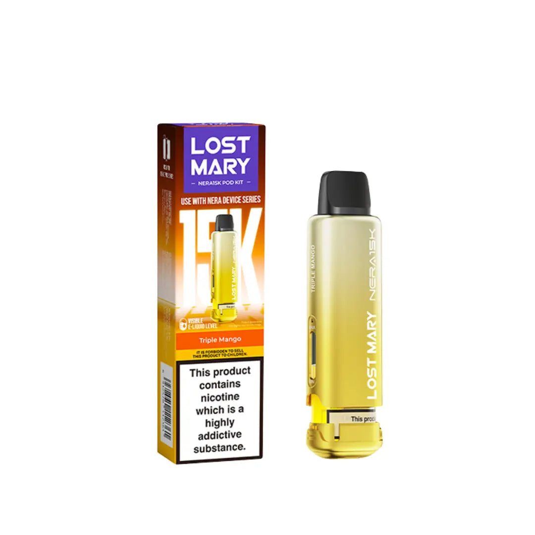 lost mary triple mango liquid Lost Mary 30K NERA Triple Mango Refill Pod