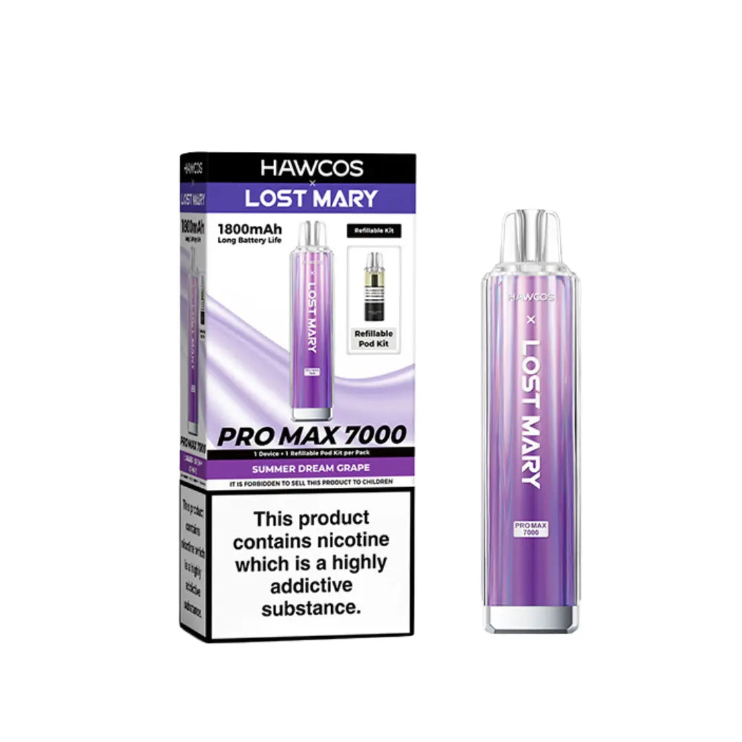 Lost Mary Vape Mary Dream Flavor Lost Mary Pro Max 7000 Kit | 1800mAh Lost Mary Vape Mary Dream Flavor Lost Mary Pro Max 7000 Kit | 1800mAh