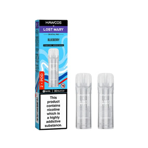 Lost Mary x Hawcos Crystal Pro Prefilled Pods Blueberry Flavour for the Hawcos x Lost Mary Crystal Pro 600 Vape Kit 