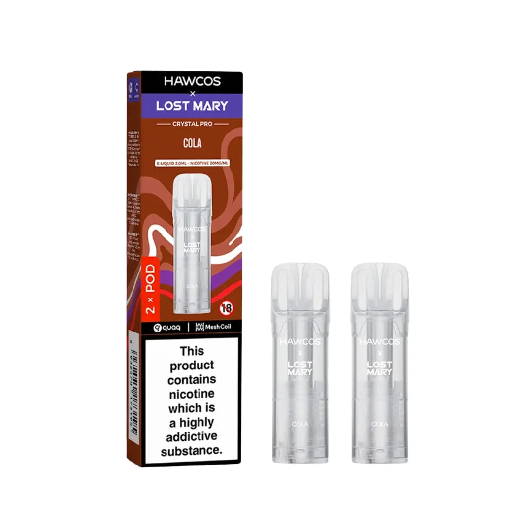 Hawcos X Lost Mary Crystal Pro Cola Pod Refills Hawcos X Lost Mary Crystal Pro Cola Pod Refills