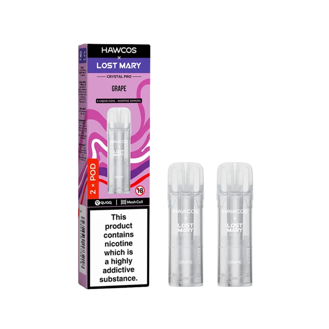hawcos x lost mary crystal pro refills LOST MARY x HAWCOS Crystal Pro pre filled pods – Arcstrading