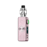 Lost Vape Centaurus M100 vape kit in pink with intricate design and display screen.