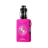 Pink Lost Vape Centaurus M200 Kit with intricate design and black tank.