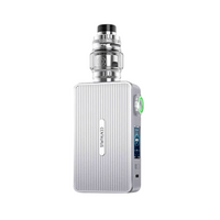 Lost Vape Centaurus M200 Box Mod Kit in platinum finish, featuring sleek design and tank.