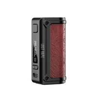 Lost Vape Thelema Mini 45W Mod with red textured grip and digital display.