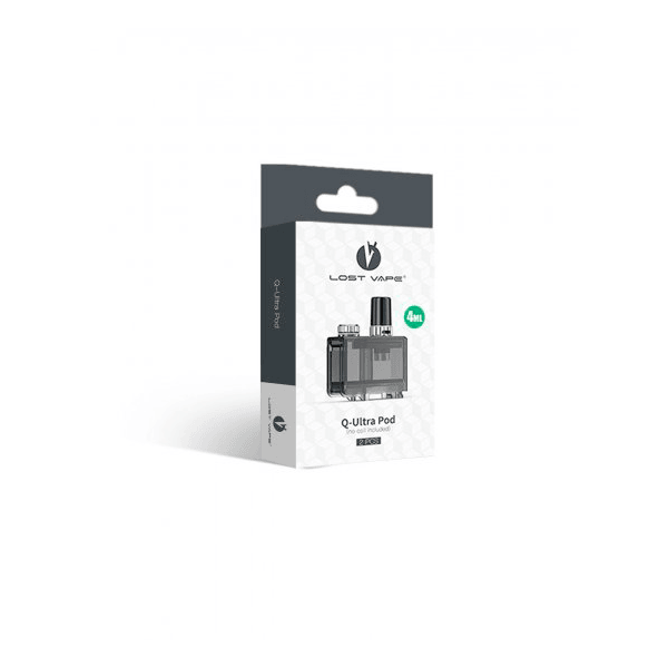 Packaging of Lost Vape Ultra Boost Pod, 4ml, without coil.