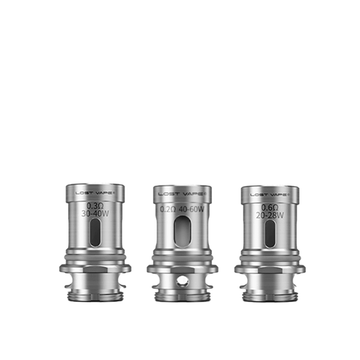 Three Lost Vape Ultra Boost V2 replacement coils, various wattage options.