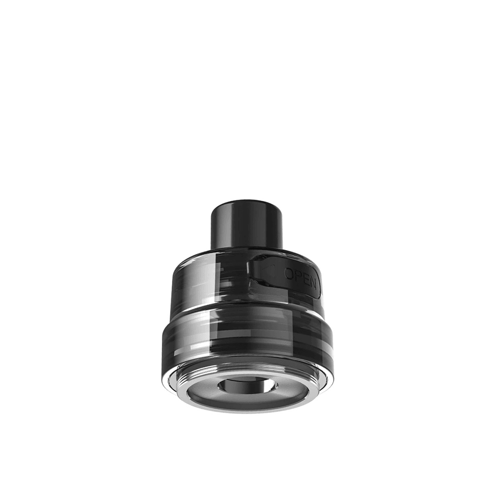 Lost Vape Ursa UB Pod Tank in black, isolated on white background.