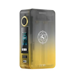 Three Lost Vape Centaurus N200 Box Mods in gradient colours, displaying digital screens.