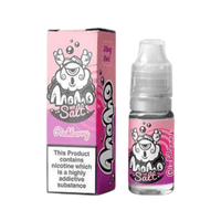 MoMo Salt Pinkberry 10ml e-liquid bottle and box, featuring a playful cartoon design.