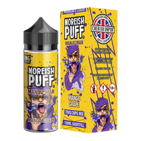 Moreish Puff Manju Man 100ml Shortfill Mango Grape Flavour - Great With Sub Ohm Tanks