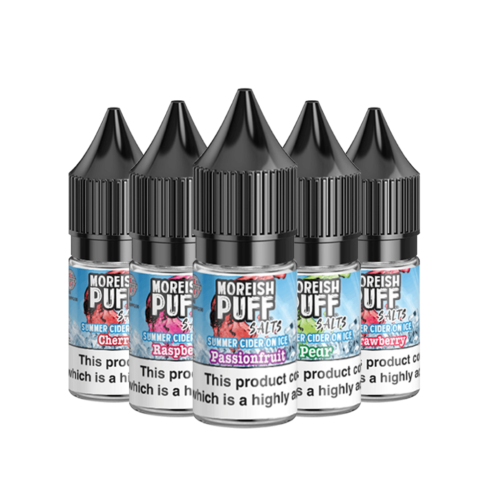 Moreish Puff Summer Cider On Ice 10ml Salts - Salt - Ecigone Vape Shop UK