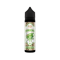 A 50ml bottle of Morning Coffee Butterscotch vape juice with coffee bean design.