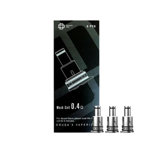 Three silver Narada Pro replacement coils in a row.