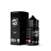 Nasty Juice Vanilla Tobacco Silver Blend 50ml bottle and box, no nicotine.