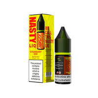 Nasty Juice 10ml Salt Nicotine, Strawberry Kiwi flavour, with packaging.