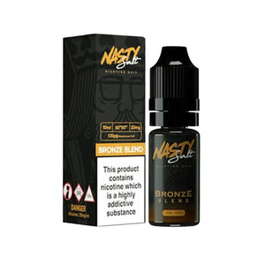 Nasty Salt Reborn Bronze Blend Flavour 10ml Nic Salt E-liquid perfect for Refillable Vape Kits