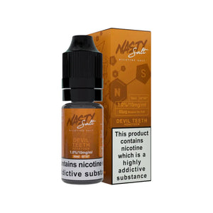 Nasty Salt Reborn Devil Teeth Flavour 10ml Nic Salt E-liquid perfect for Refillable Vape Kits