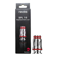 Nevoks SPL 10 Replacement Mesh Coil in 0.6Ω resistance, displayed in packaging.