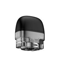 Transparent replacement pod with a black top for a Nevoks Veego vape device.