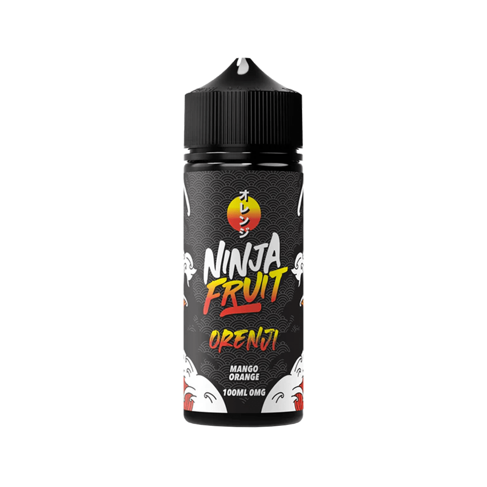 Ninja Fruit Orenji vape juice bottle, 100ml, mango orange flavour.