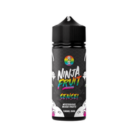 Ninja Fruit e-liquid bottle with colourful design and mysterious mixed fruits label.