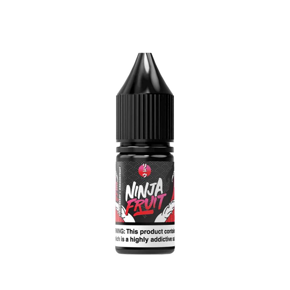 Ninja Fruit vape juice bottle with bold red and white label design.