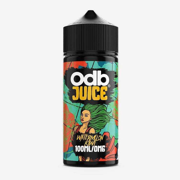 ODB Juice Watermelon Kiwi 100ml bottle with vibrant label design.