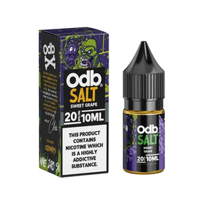 ODB Juice 10ml Nic Salt E-liquid Sweet Grape Flavour perfect for Refillable Vape Kits