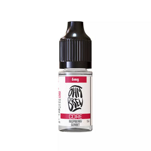 Ohm Brew Core 50/50 10ml e-liquid - raspberry sorbet flavour.