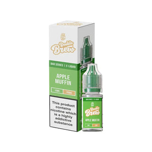 Ohm Brew Double Brew Apple Muffin Flavour 10ml Nic Salt E-liquid perfect for Refillable Vape Kits