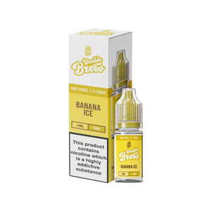 Ohm Brew Double Brew Banana Ice Flavour 10ml Nic Salt E-liquid perfect for Refillable Vape Kits