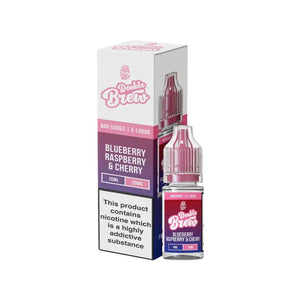 Ohm Brew Double Brew Blueberry Raspberry & Cherry Flavour 10ml Nic Salt E-liquid perfect for Refillable Vape Kits