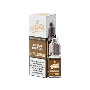 Ohm Brew Double Brew Cream Tobacco Flavour 10ml Nic Salt E-liquid perfect for Refillable Vape Kits