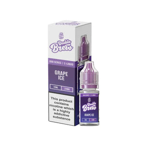 Ohm Brew Double Brew Grape Ice Flavour 10ml Nic Salt E-liquid perfect for Refillable Vape Kits
