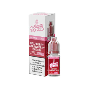 Ohm Brew Double Brew Raspberry Strawberry Cherry Flavour 10ml Nic Salt E-liquid perfect for Refillable Vape Kits