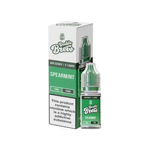 Ohm Brew Double Brew Spearmint Flavour 10ml Nic Salt E-liquid perfect for Refillable Vape Kits