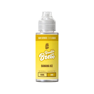 Ohm Brew Double Brew XL Bar 100ml Shortfill in banana ice flavour.