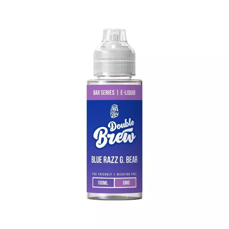 Ohm Brew Double Brew Blue Razz G. Bear 100ml | 50/50 Bar Series