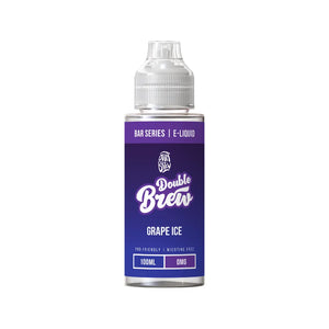 Ohm Brew Double Brew XL Bar 100ml Shortfill in grape ice flavour.