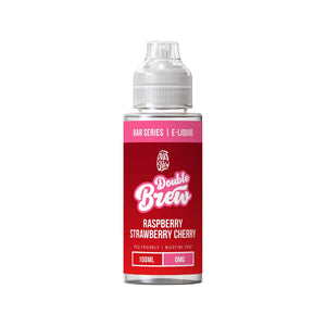 Ohm Brew Double Brew XL Bar 100ml Shortfill in raspberry strawberry cherry flavour.