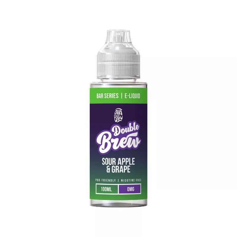 Ohm Brew Double Brew Sour Apple & Grape 100ml Shortfill Ohm Brew Double Brew Sour Apple & Grape 100ml Shortfill